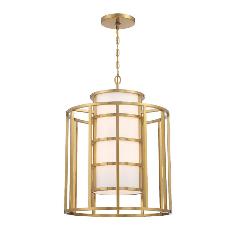 Brian Patrick Flynn Hulton 6 Light Luxe Gold Lantern Chandelier