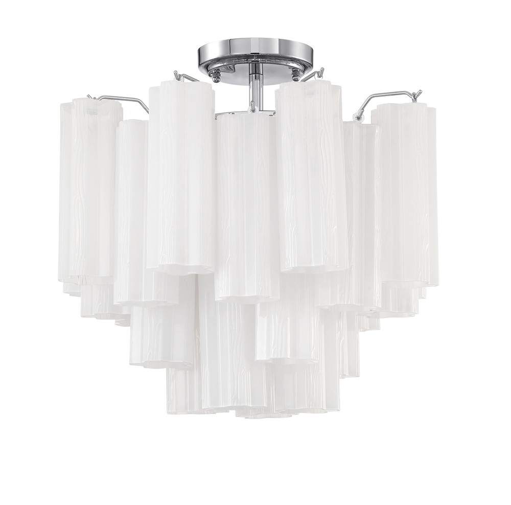 Addis 4 Light Polished Chrome Semi Flush Mount