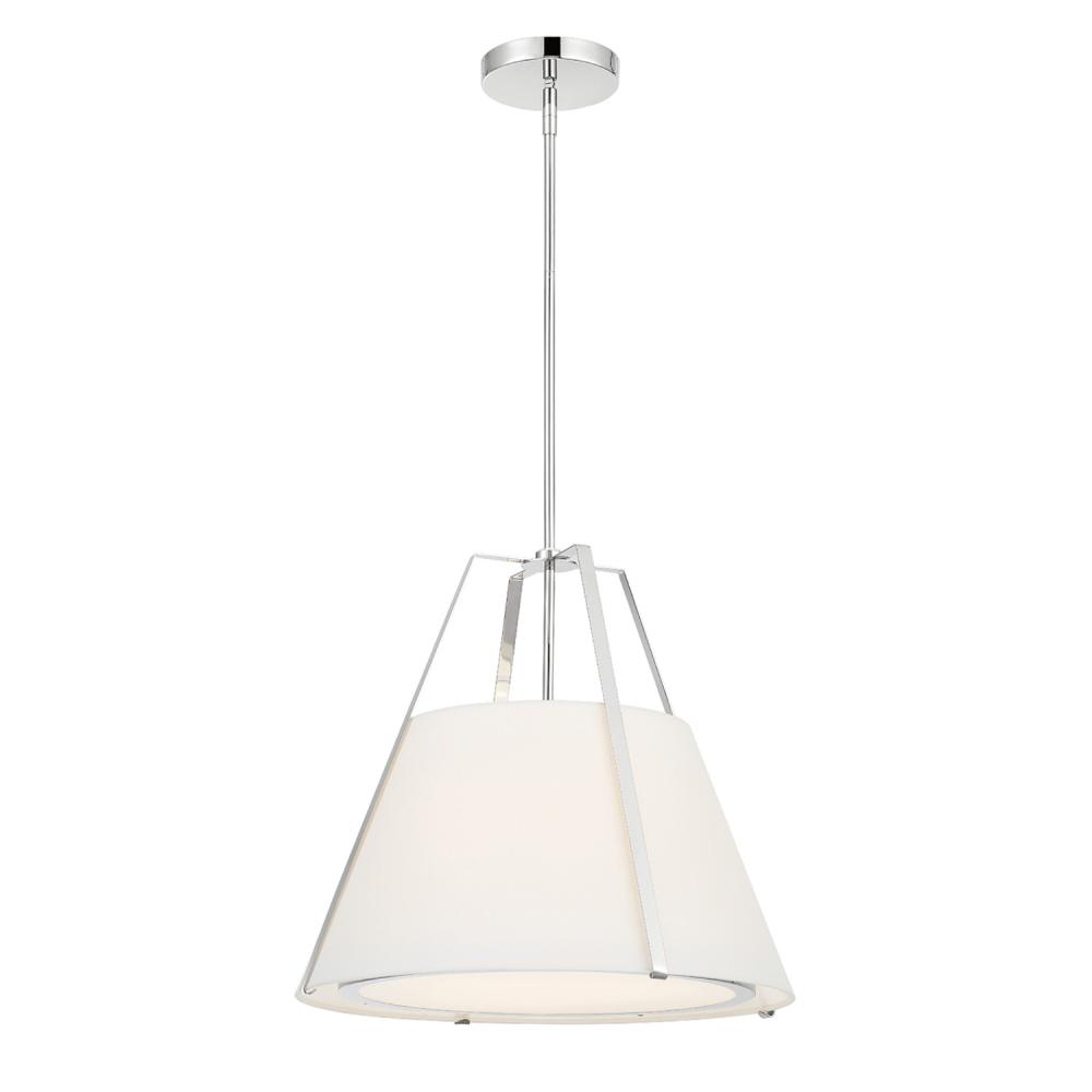 Fulton 3 Light Polished Nickel Pendant