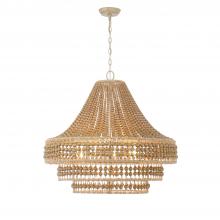 Crystorama SIL-B6008-BS - Silas 8 Light Burnished Silver Chandelier