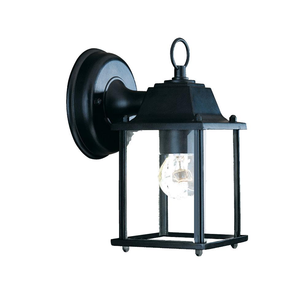 Builder's Choice Collection Wall-Mount 1-Light Outdoor Matte Black Light Fixture