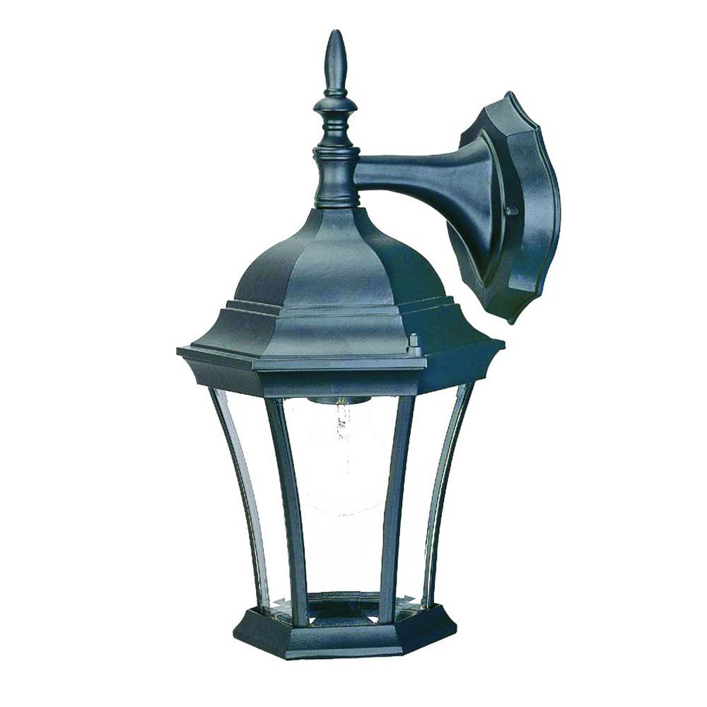 Bryn Mawr Collection Wall-Mount 1-Light Outdoor Matte Black Light Fixture