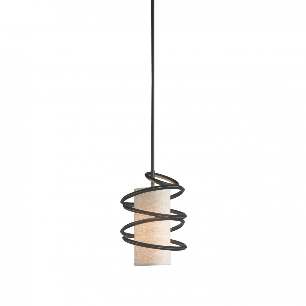 1-Light Black Mini Pendant