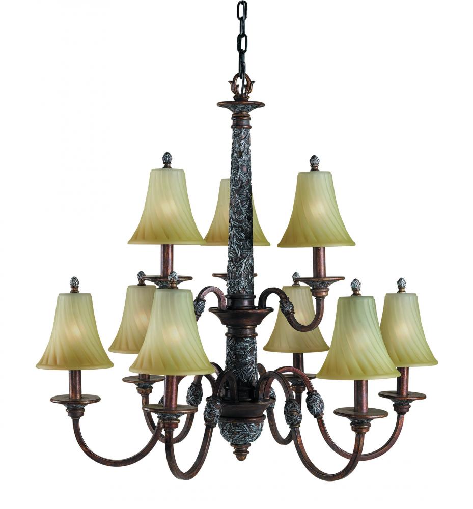 Bronze Up Chandelier