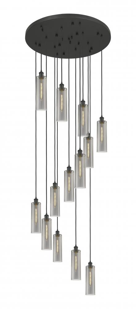 Crown Point - 13 Light - 32 inch - Matte Black - Multi Pendant