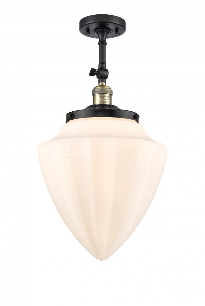 Beacon - 1 Light - 12 inch - Black Antique Brass - Semi-Flush Mount