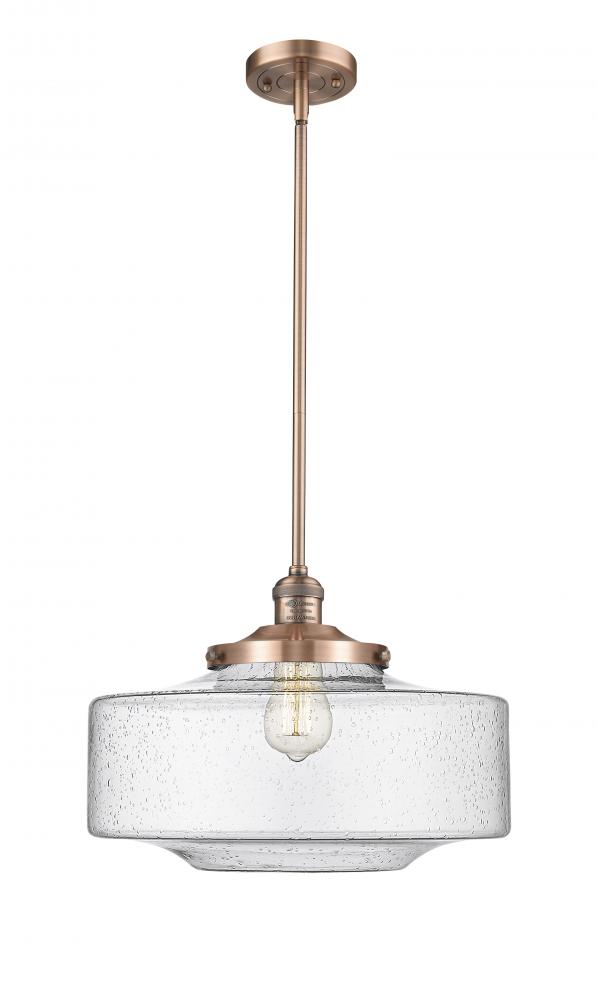 Bridgeton - 1 Light - 12 inch - Antique Copper - Stem Hung - Mini Pendant