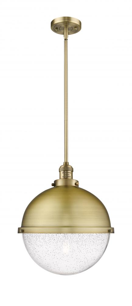 Hampden - 1 Light - 13 inch - Brushed Brass - Stem Hung - Pendant