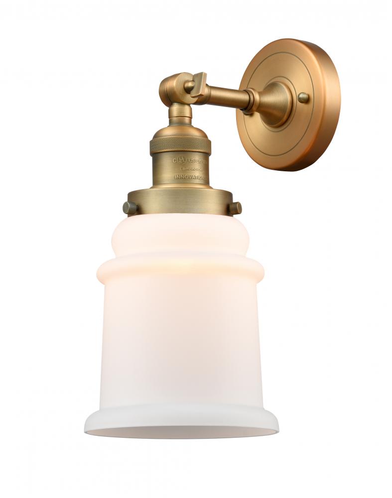 Canton - 1 Light - 7 inch - Brushed Brass - Sconce