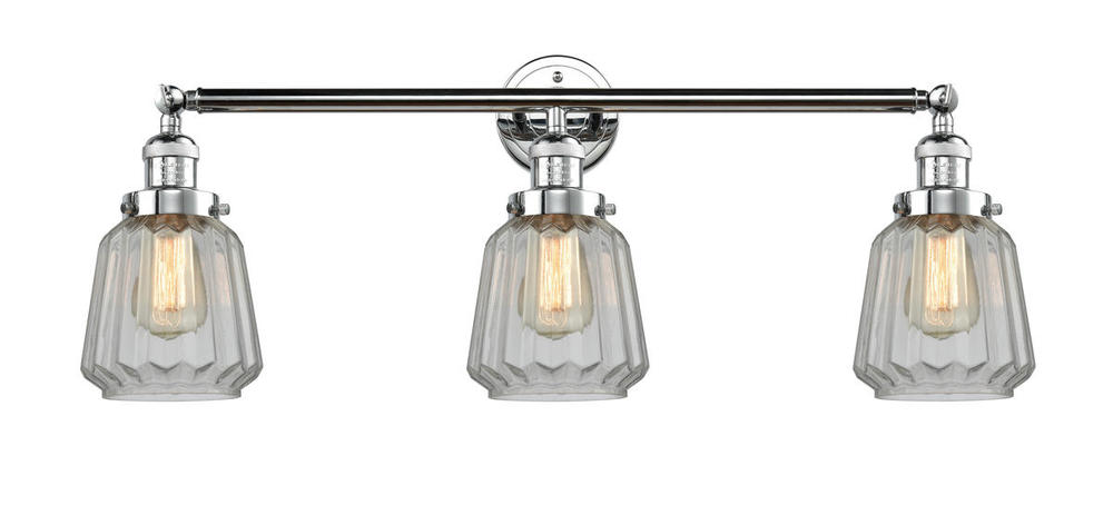 Chatham - 3 Light - 30 inch - Polished Chrome - Bath Vanity Light