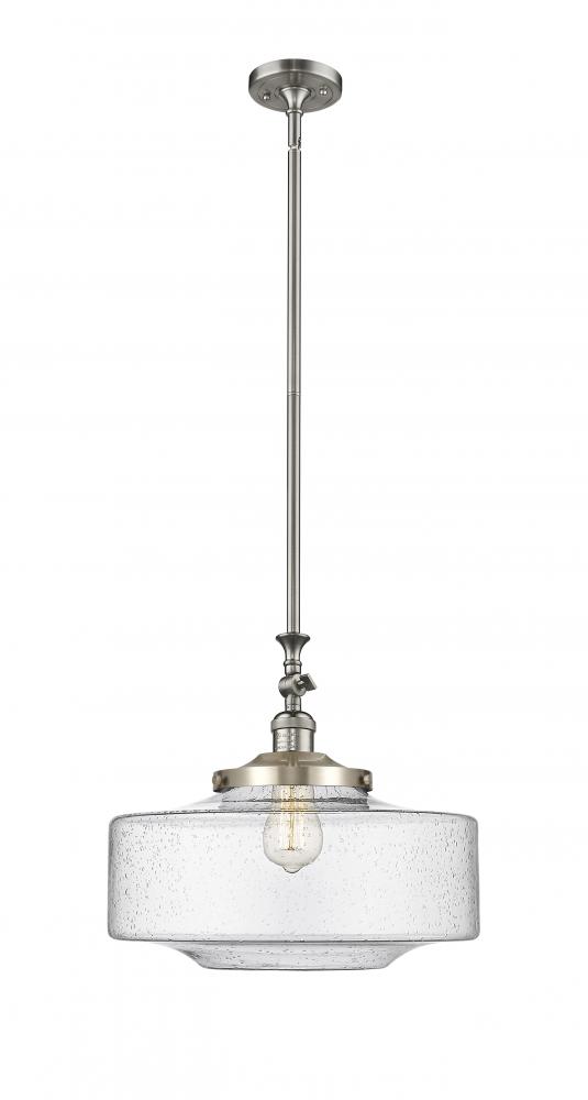 Bridgeton - 1 Light - 16 inch - Brushed Satin Nickel - Stem Hung - Mini Pendant