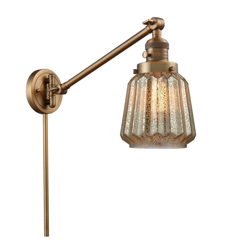 Chatham - 1 Light - 8 inch - Brushed Brass - Swing Arm