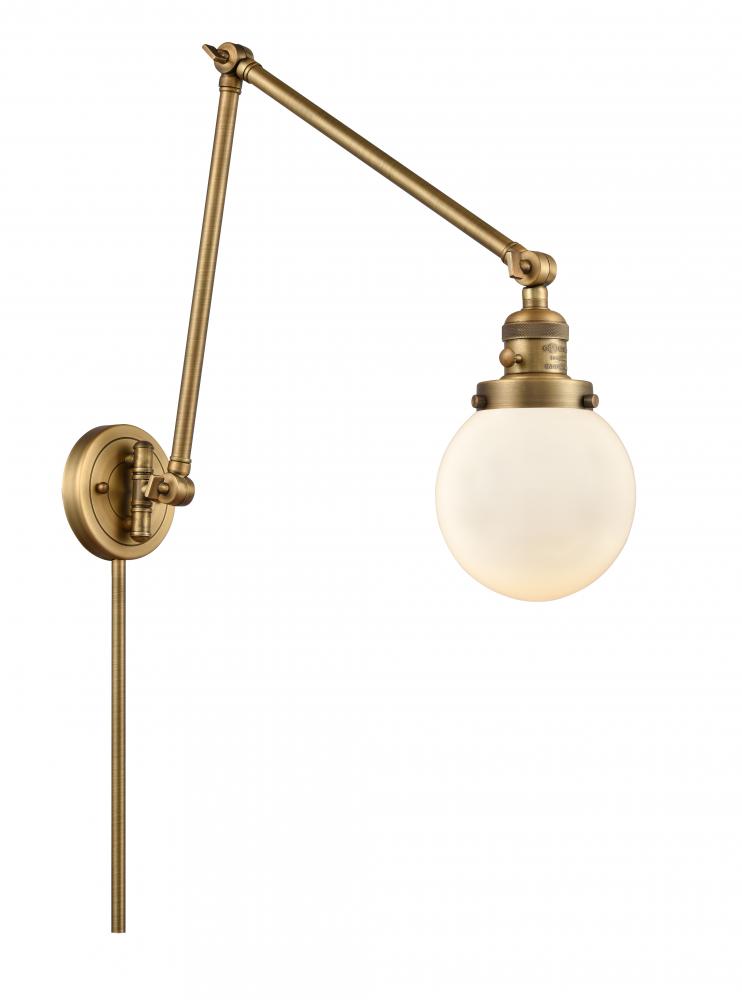 Beacon - 1 Light - 6 inch - Brushed Brass - Swing Arm