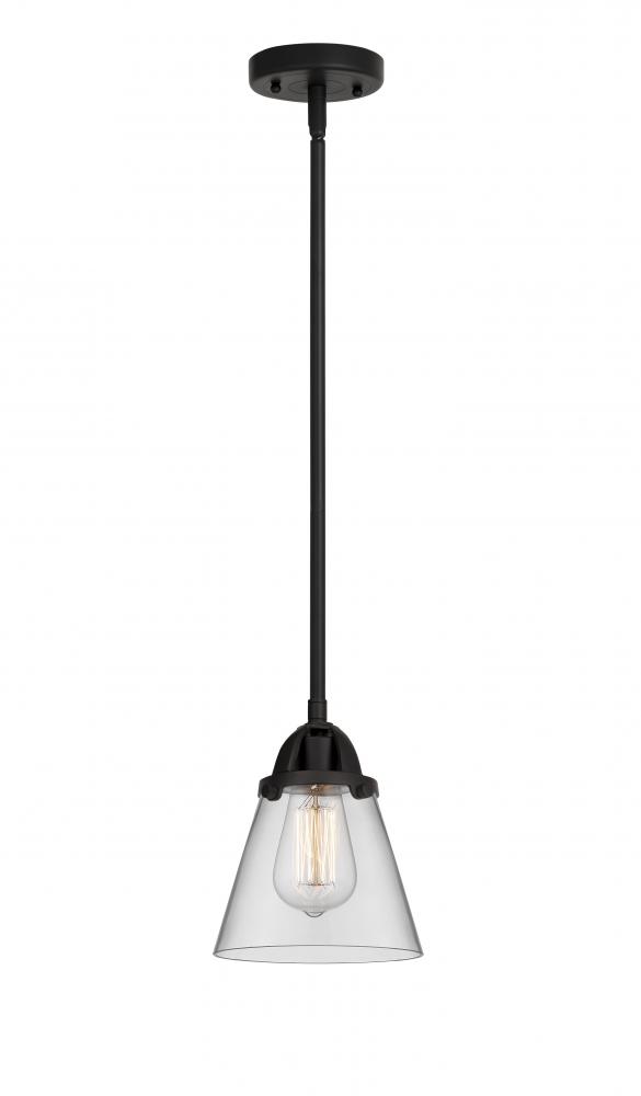 Cone - 1 Light - 6 inch - Matte Black - Cord hung - Mini Pendant