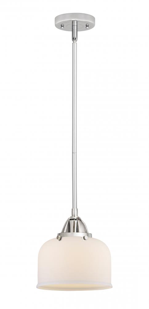 Bell - 1 Light - 8 inch - Polished Chrome - Cord hung - Mini Pendant