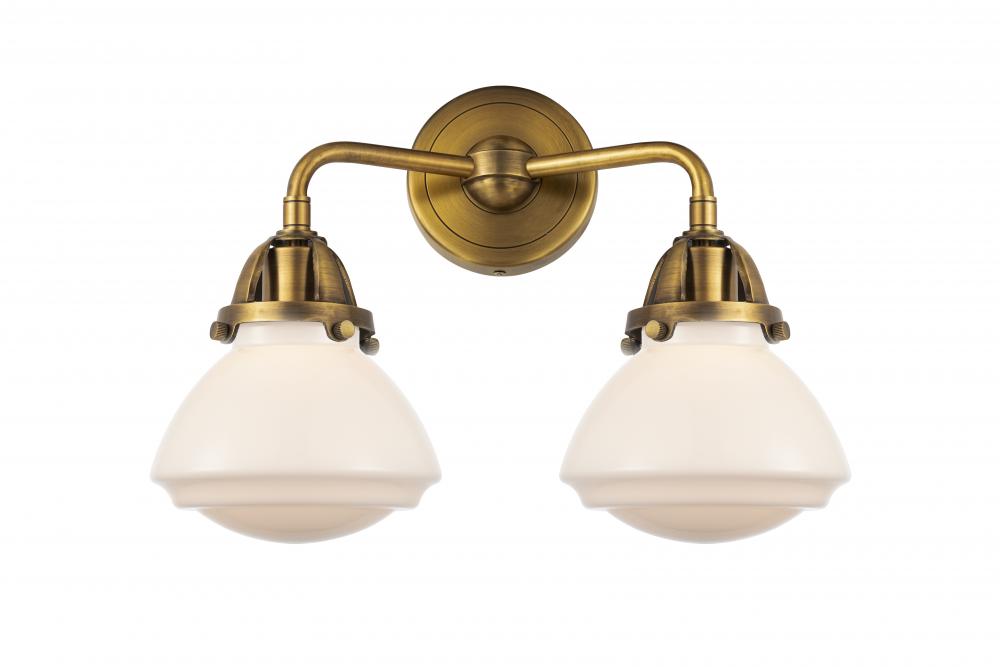 Olean - 2 Light - 15 inch - Brushed Brass - Bath Vanity Light