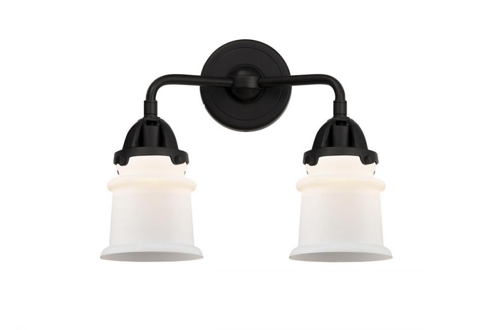 Canton - 2 Light - 13 inch - Matte Black - Bath Vanity Light