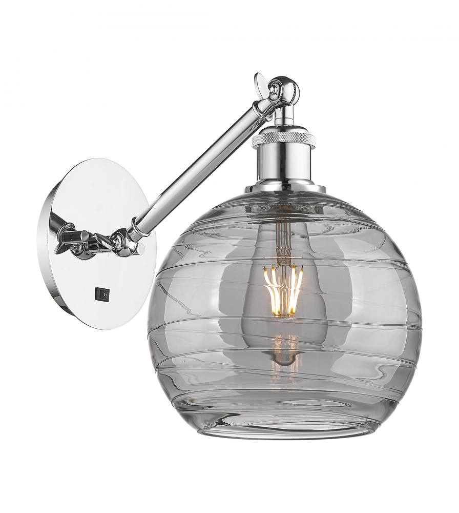 Athens Deco Swirl - 1 Light - 8 inch - Polished Chrome - Sconce