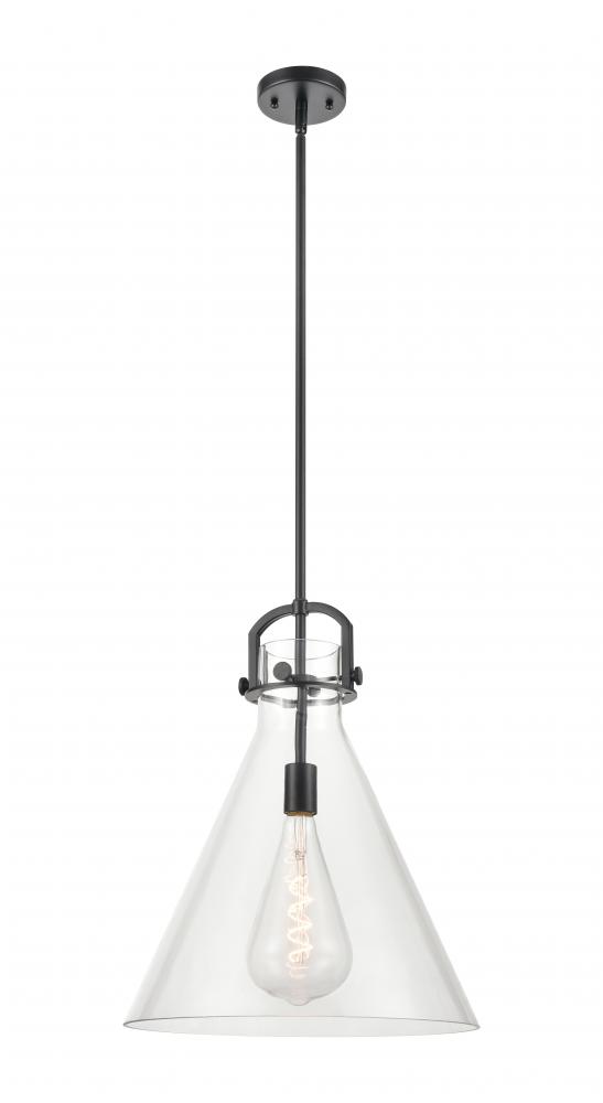 Newton Cone - 1 Light - 16 inch - Matte Black - Pendant