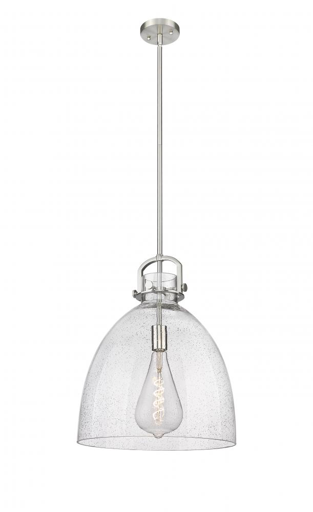 Newton Bell - 1 Light - 16 inch - Satin Nickel - Pendant