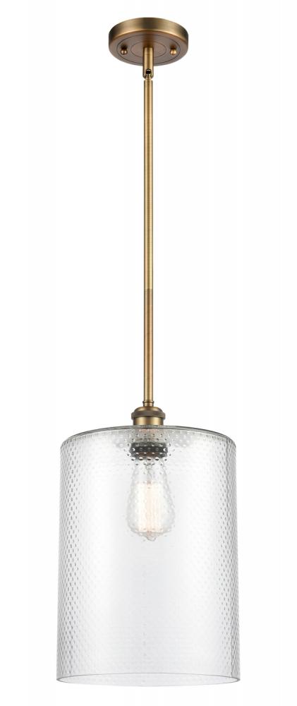 Cobbleskill - 1 Light - 9 inch - Brushed Brass - Mini Pendant