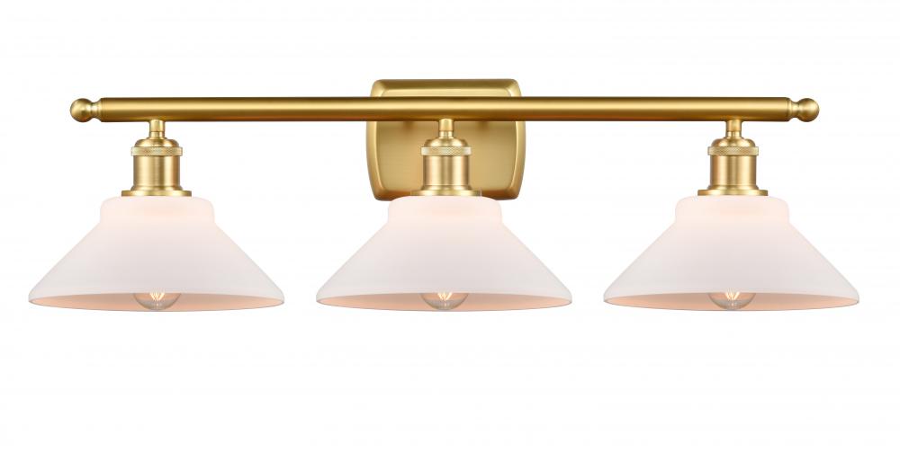 Orwell - 3 Light - 28 inch - Satin Gold - Bath Vanity Light