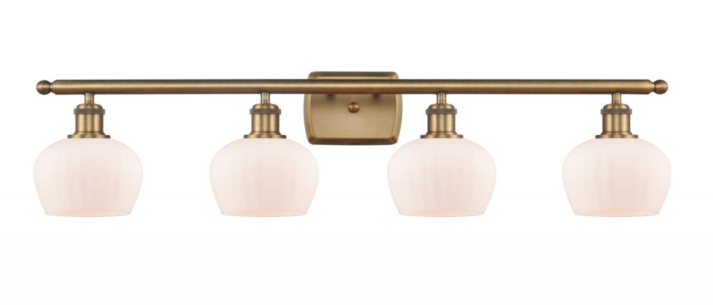 Fenton - 4 Light - 37 inch - Brushed Brass - Bath Vanity Light