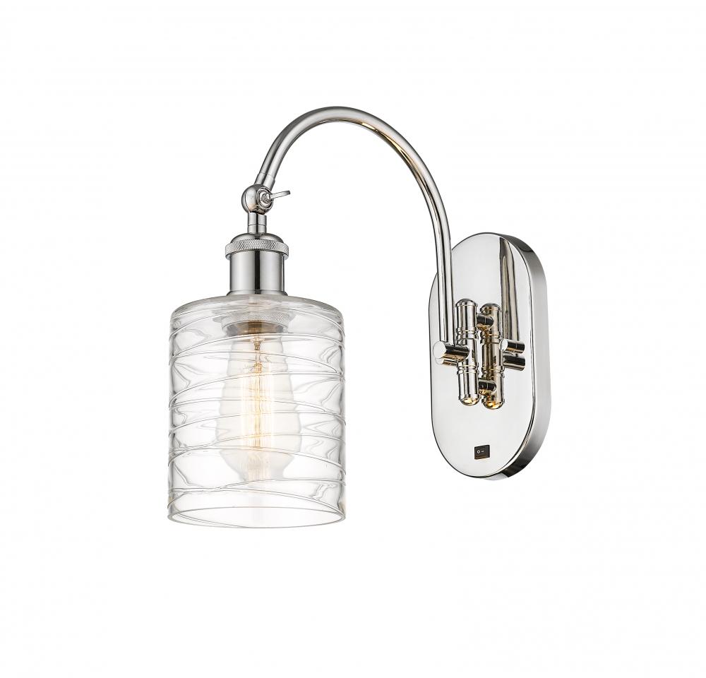 Cobbleskill - 1 Light - 5 inch - Polished Nickel - Sconce