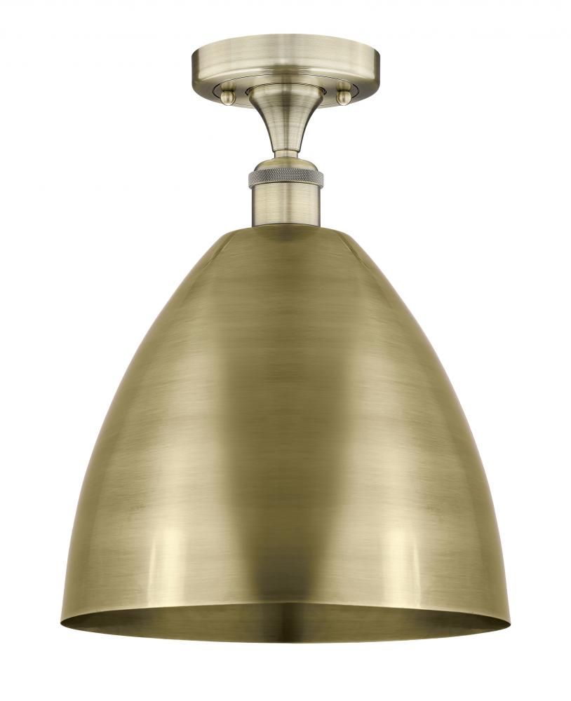 Bristol - 1 Light - 12 inch - Antique Brass - Semi-Flush Mount