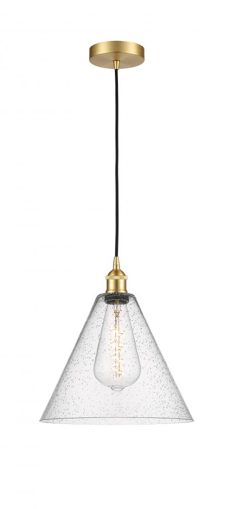 Berkshire - 1 Light - 12 inch - Satin Gold - Mini Pendant