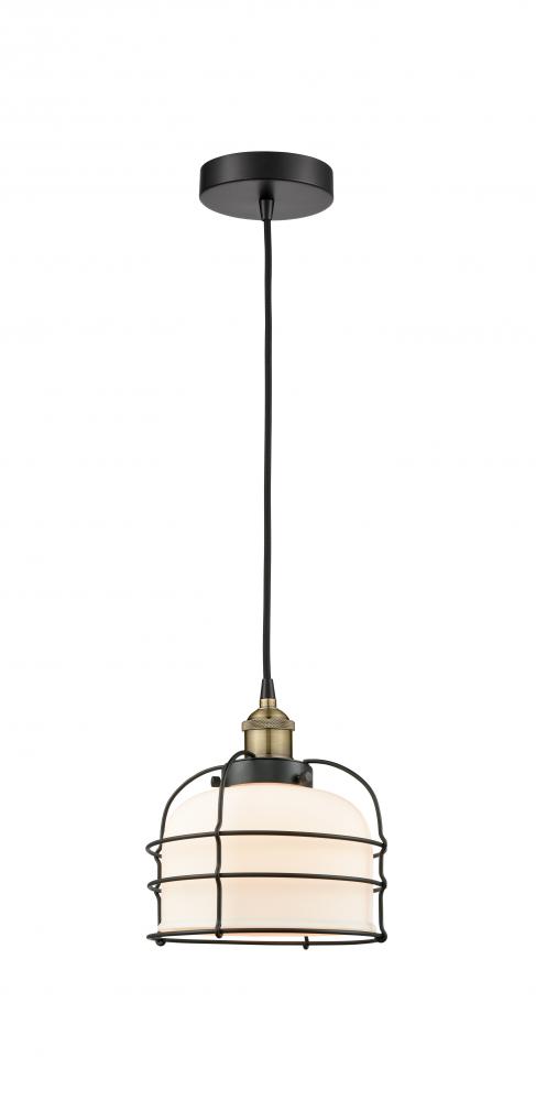 Bell Cage - 1 Light - 9 inch - Polished Nickel - Mini Pendant