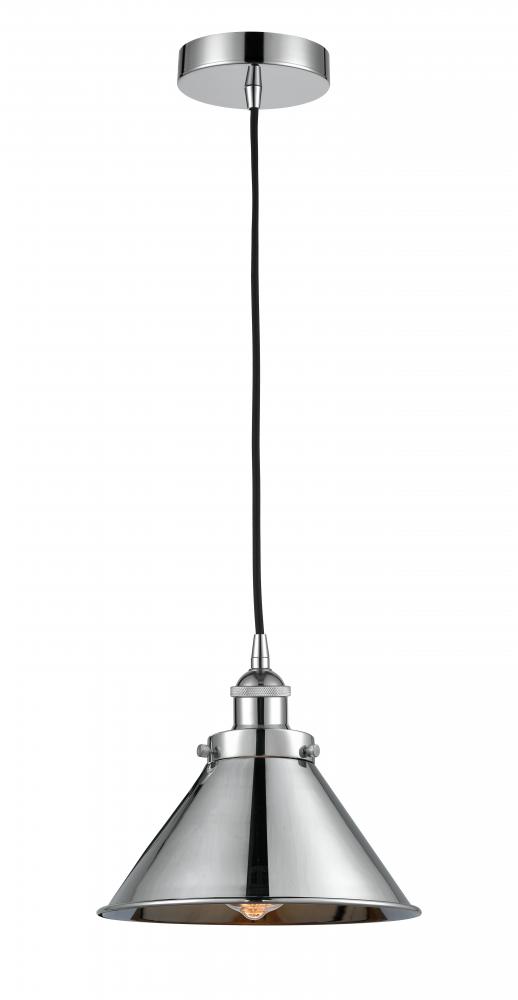 Briarcliff - 1 Light - 10 inch - Polished Chrome - Cord hung - Mini Pendant