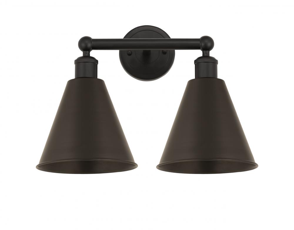 Berkshire - 2 Light - 17 inch - Oil Rubbed Bronze - Bath Vanity Light