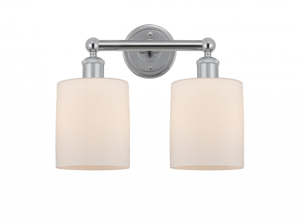 Cobbleskill - 2 Light - 14 inch - Polished Chrome - Bath Vanity Light