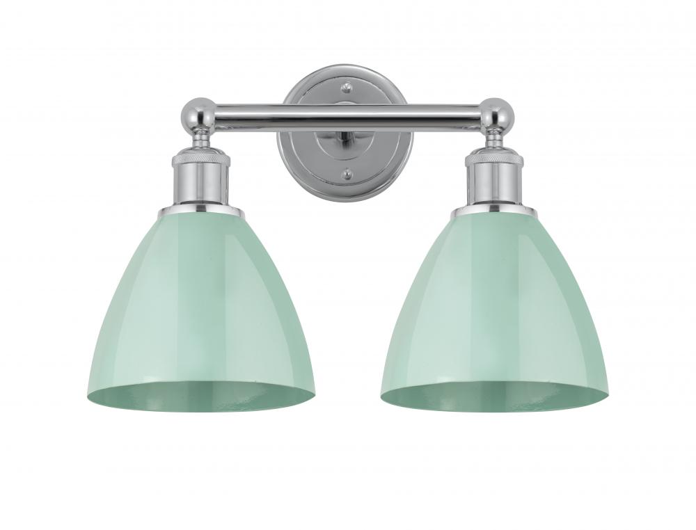 Plymouth - 2 Light - 17 inch - Polished Chrome - Bath Vanity Light