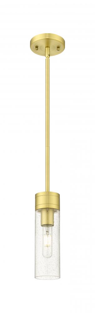 Boreas - 1 Light - 3 inch - Satin Gold - Stem Hung - Mini Pendant