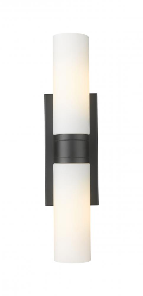 Boreas - 2 Light - 18 inch - Matte Black - Bath Vanity Light