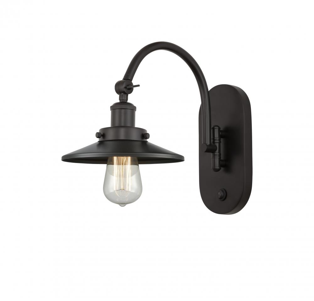 Railroad - 1 Light - 8 inch - Oil Rubbed Bronze - Sconce