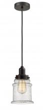 Innovations Lighting 100OB-10BK-0H-OB-G184 - Whitney - 1 Light - 8 inch - Oil Rubbed Bronze - Cord hung - Mini Pendant