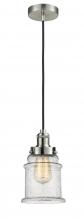 Innovations Lighting 100SN-10BK-1H-SN-G184 - Edison - 1 Light - 8 inch - Satin Nickel - Cord hung - Mini Pendant