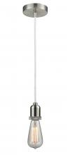 Innovations Lighting 100SN-10W-0SN - Whitney - 1 Light - 2 inch - Satin Nickel - Cord hung - Mini Pendant