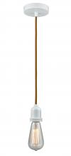 Innovations Lighting 100W-10CR-0W - Whitney - 1 Light - 2 inch - White - Cord hung - Mini Pendant