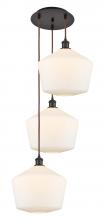 Innovations Lighting 113B-3P-OB-G651-12 - Cindyrella - 3 Light - 19 inch - Oil Rubbed Bronze - Cord Hung - Multi Pendant