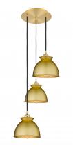 Innovations Lighting 113B-3P-SG-M14-SG - Adirondack - 3 Light - 15 inch - Satin Gold - Cord hung - Multi Pendant