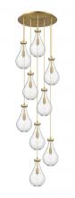 Innovations Lighting 119-451-1P-BB-G451-7CL - Owego - 9 Light - 19 inch - Brushed Brass - Multi Pendant