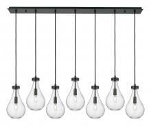 Innovations Lighting 127-451-1P-BK-G451-7CL - Owego - 7 Light - 49 inch - Matte Black - Linear Pendant