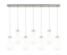 Innovations Lighting 127-451-1P-SN-G451-7GWH - Owego - 7 Light - 49 inch - Brushed Satin Nickel - Linear Pendant