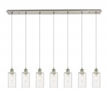 Innovations Lighting 127B-7P-SN-G434-7CL - Crown Point - 7 Light - 49 inch - Brushed Satin Nickel - Linear Pendant