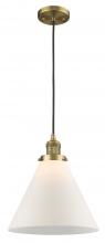 Innovations Lighting 201C-BB-G41-L - Cone - 1 Light - 12 inch - Brushed Brass - Cord hung - Mini Pendant