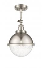 Innovations Lighting 201F-SN-HFS-84-SN - Hampden - 1 Light - 9 inch - Brushed Satin Nickel - Semi-Flush Mount